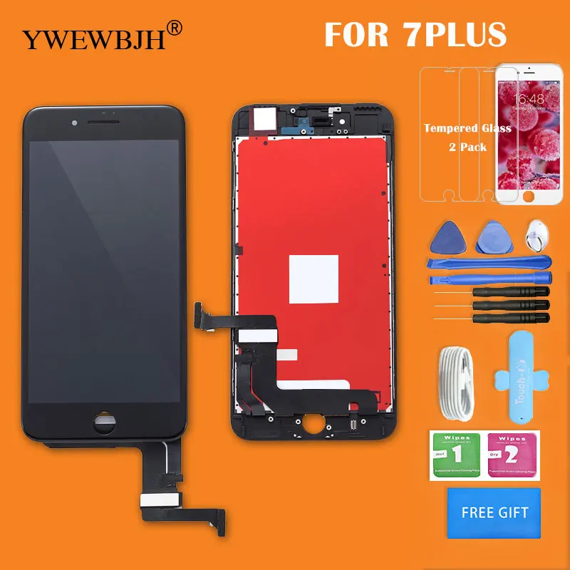 YWEWBJH детали 1 шт./лот AAA для iphone 7 LCD iPhone Plus ЖК дигитайзер в сборе с 3D сенсорным