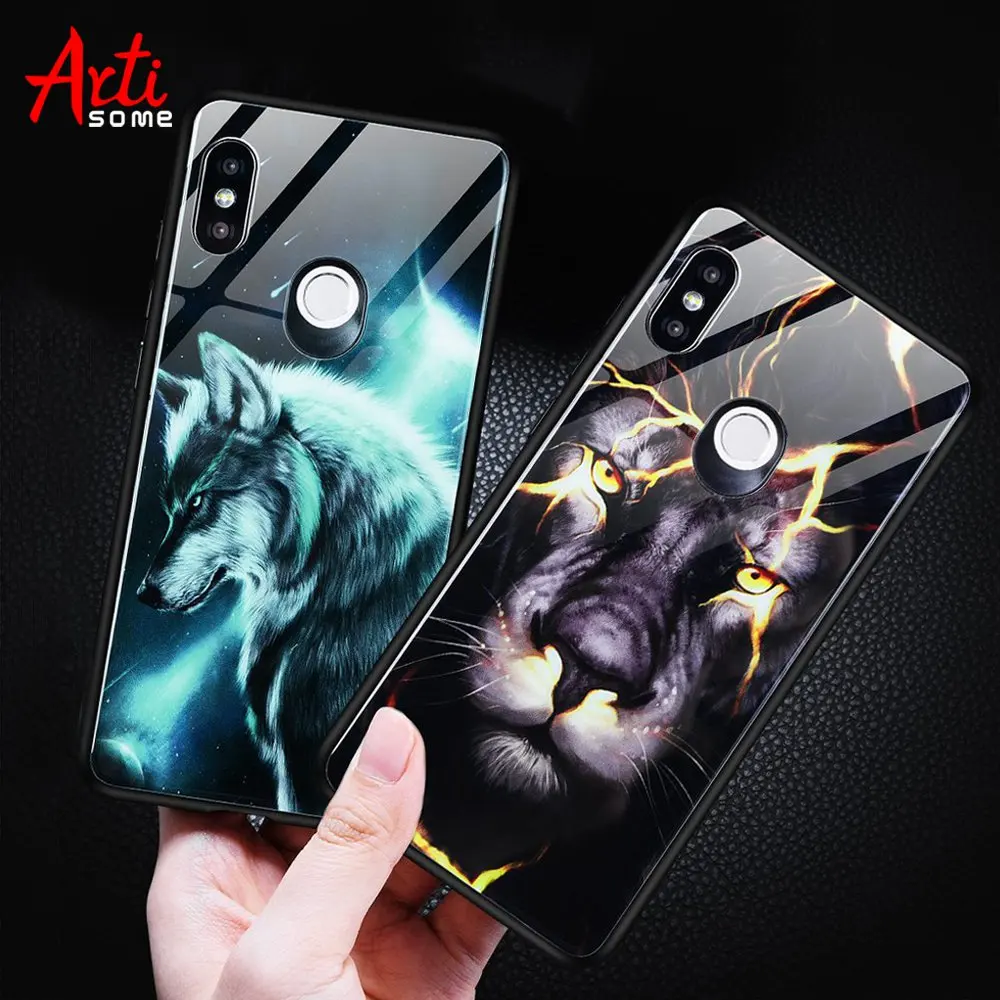 Artisome Xiaomi Redmi Note 5 Case 360 закаленное Стекло чехол для 4X Примечание Pro Plus животных