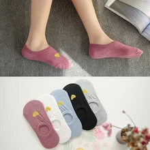 5 пар, женские короткие носки, милые хлопковые женские носки с героями мультфильмов Kawaii, повседневные короткие носки со звездами