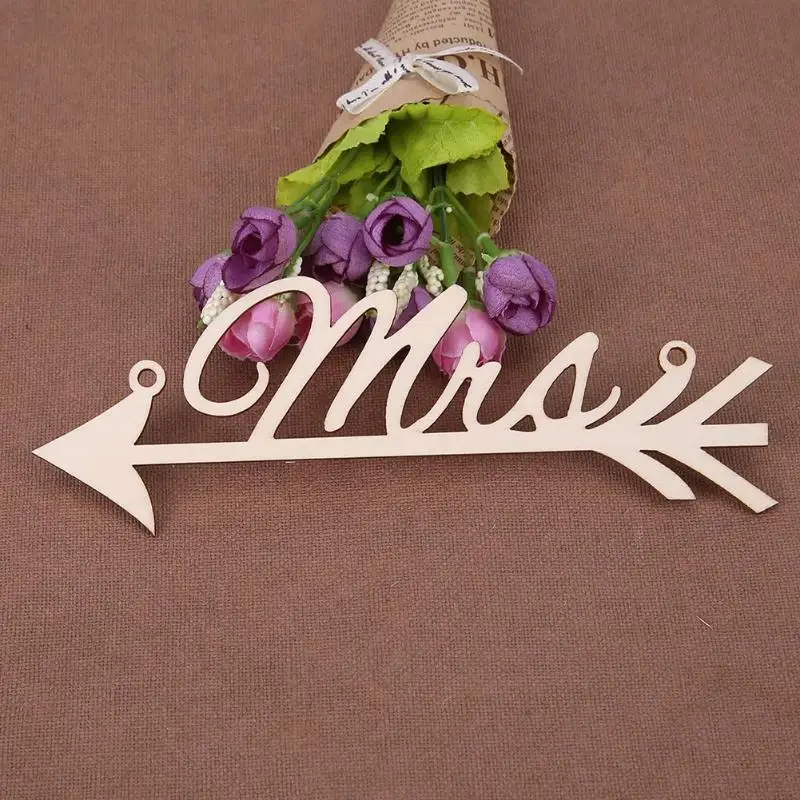 2 шт креативные деревянные MR & MRS украшения DIY ремесла свадебный Декор для