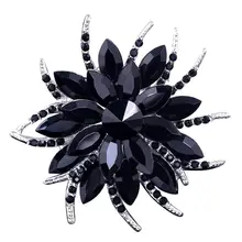 Булавки-брошки с кристаллами для женщин Высокое качество цветок модные ювелирные броши Свадебная вечеринка