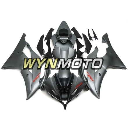 Выполните обтекатели комплект для Yamaha R6 2008- 08-16 лет впрыск АБС пластмасса оправа Серые панели Обтекатели электронный Атомайзер