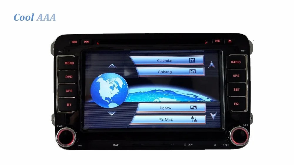 Discount vw radio DVD rns 510 golf 4 golf 5 6 touran passat B6 sharan jetta caddy transporter t5 polo tiguan with gps card free shipping 12