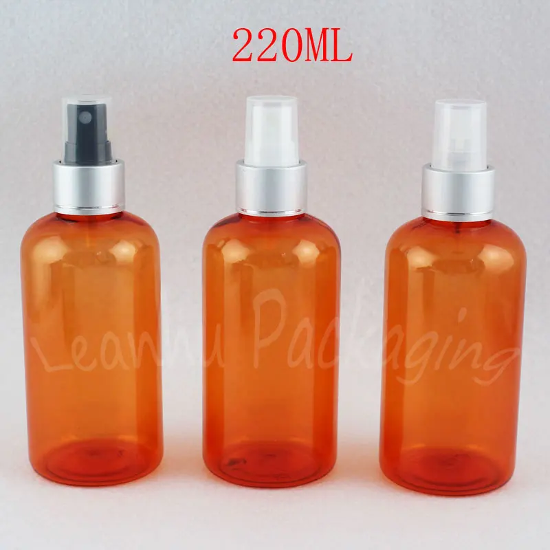Download 220ML Orange Plastic Bottle With Silver Spray Pump , 220CC ... Yellowimages Mockups
