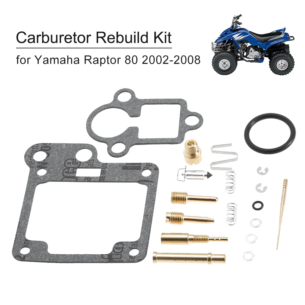 Carburetor Repair Kit Carb Rebuild Kit for Yamaha Raptor 80 YFM80 2002