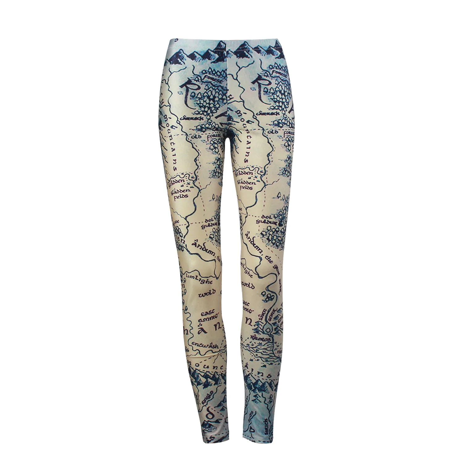 Black Milk Middle Earth Map Leggings United States Map