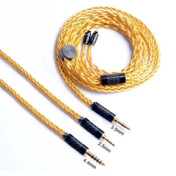 

OKCSC 0.78mm Upgrade Cable 2pin Connector 2.5mm Balance Plug 3.5mm/4.4mm Jack 7 Cores 49 Wire Gold Plated OCC for SONY WM1Z/WM1A