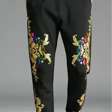 Мужские Брендовые прямые брюки длинные Брюки для девочек хлопок Треники S214