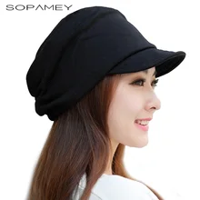 SOPAMEY 2017 Winter Women’s Hats Boys Girls Casual Hip Hop Cap Knitting Warm cap female Skullies Beanie Fashion Soft cap along