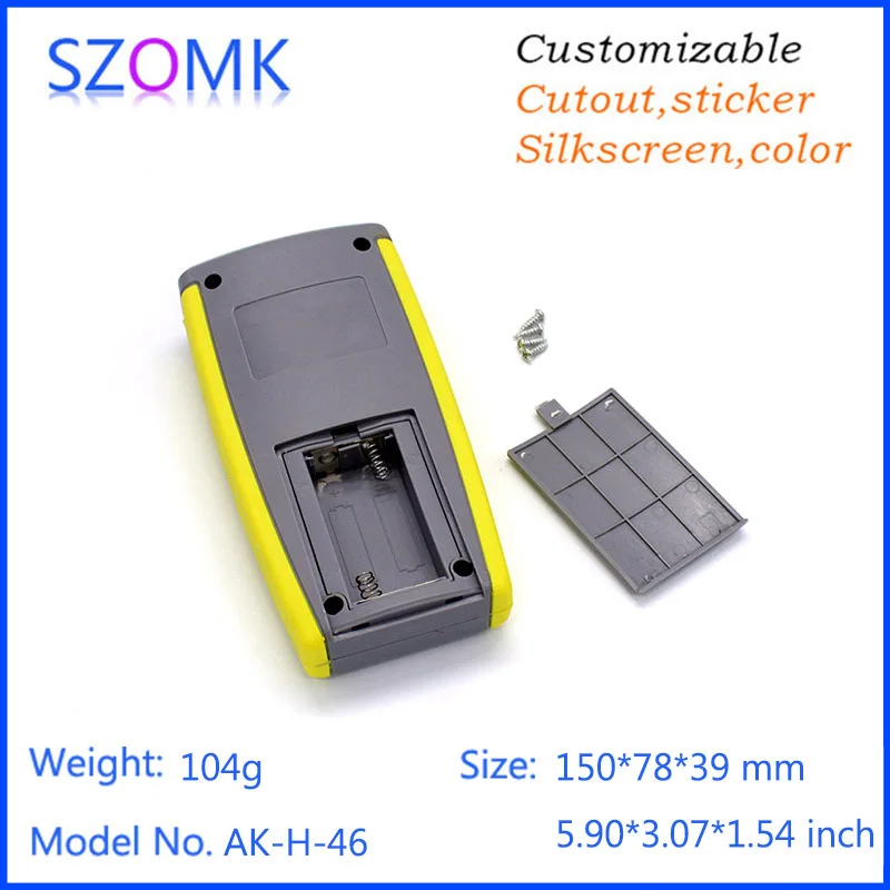 szomk new arrival plastic enclosure for electronics plastic case 2 AA battery abs plastic handheld control box electrical junction box enclosure housing (2).jpg