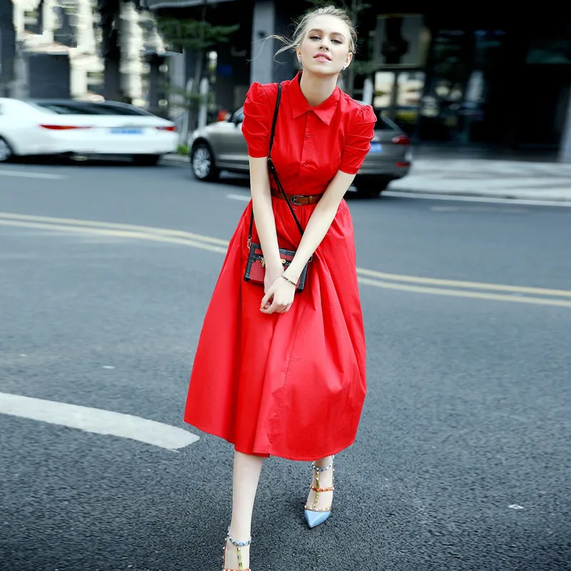 vintage style shirt dress