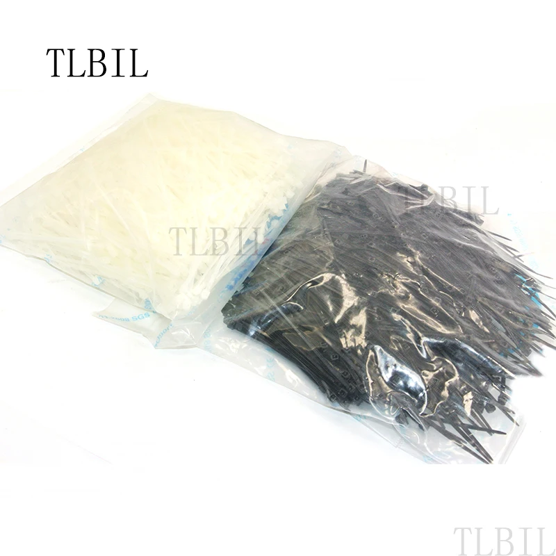 

wholesale 1000pcs White Self-Locking Nylon Cable Ties 3" inch 80mm X 2mm