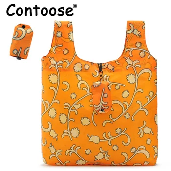 

Brand 2019 HOT Sale Nylon Foldable Shopping Bags Environmental Reusable Bags Unisex Economical Handbag