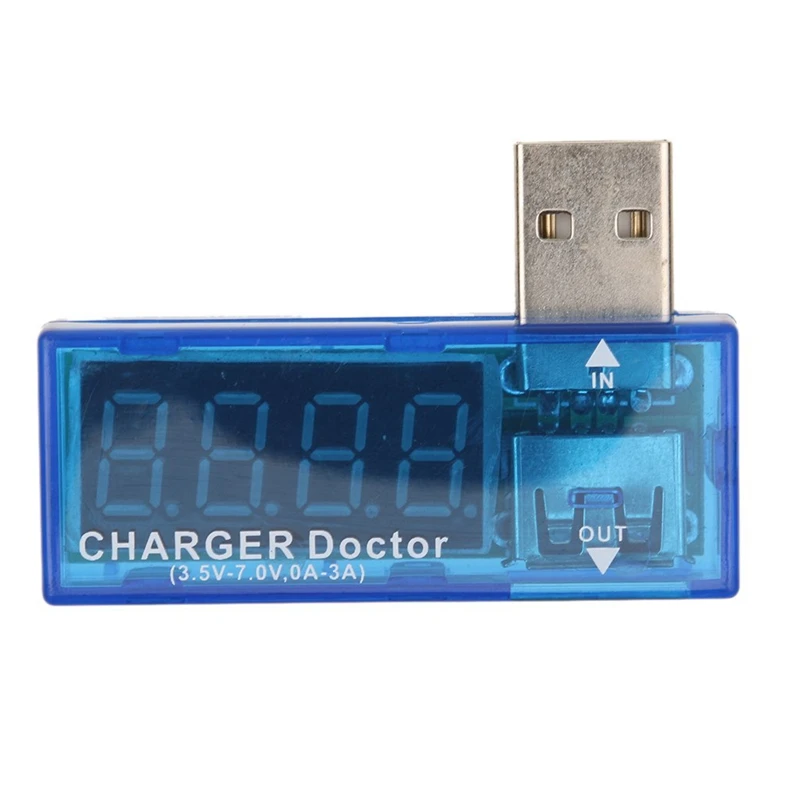Цифровой USB Мобильный зарядный ток тестер напряжения метр мини USB зарядное устройство Доктор Вольтметр Амперметр автомобильное зарядное устройство