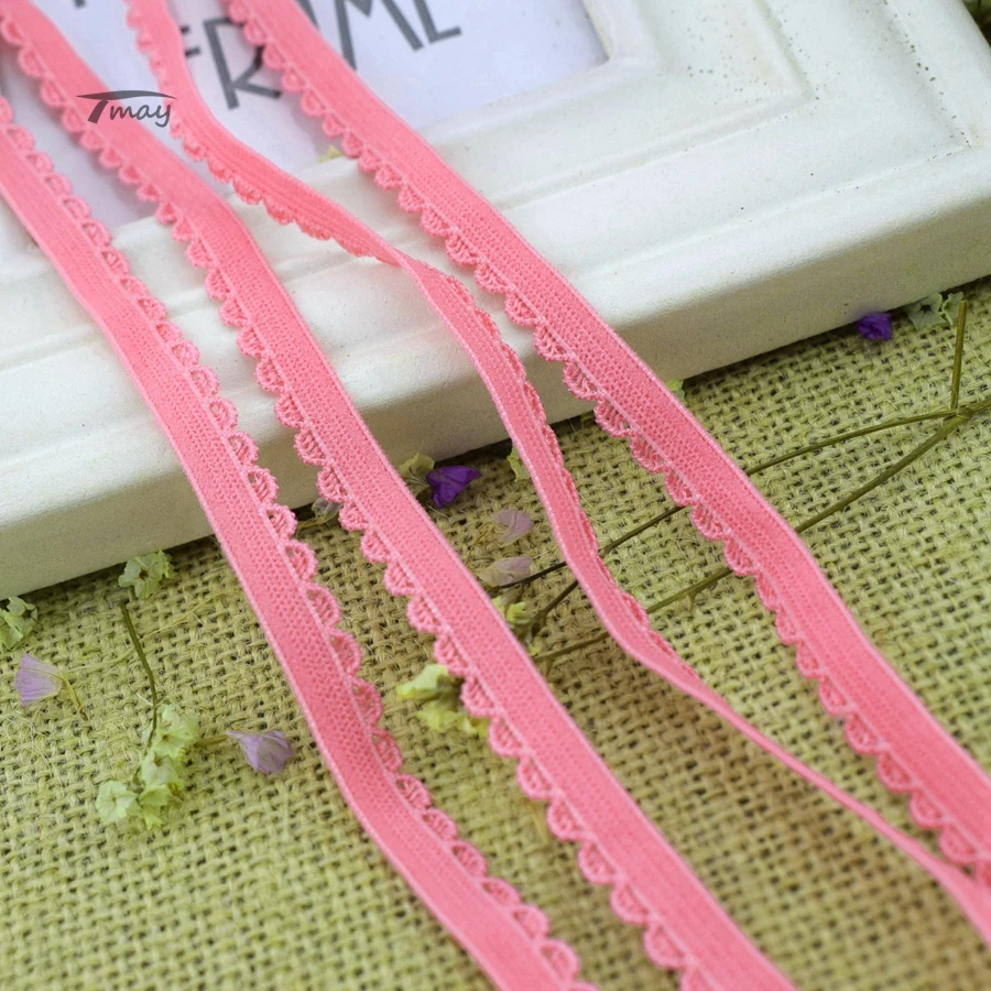 

#1452 Shinny thread edge Elastic bands for Underwear Pants belt Lace Fabric Stretch Ribbon rubber bands Tape Baby Headbands Use