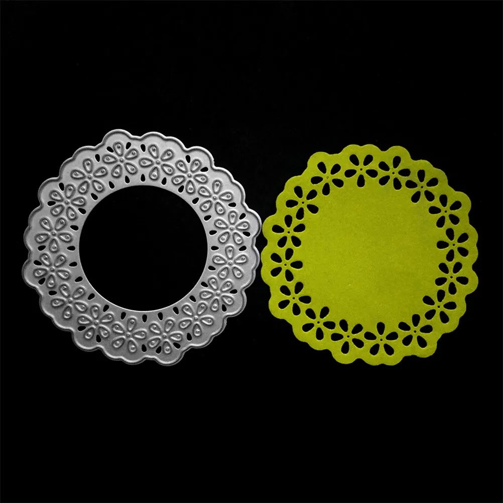 Lace Round Circle Craft Dies Scrapbooking Metal Cutting Dies Stamps Embossing New Paper Background Card Making Home Decor