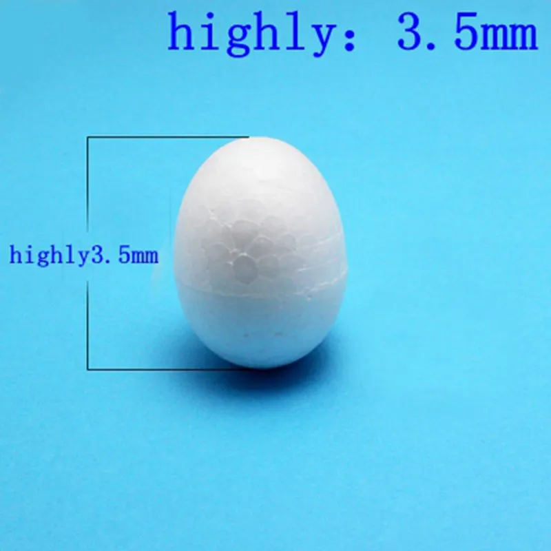 100pcsx 35 Mm Polystyrene Foam Wedding Decoration Duck Egg Shape