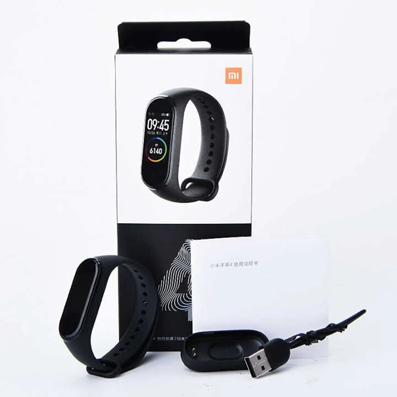 Xiaomi mi Band 4 Global language mi Band 3 фитнес-браслет AMOLED цветной экран 50 м Swi mi ng водонепроницаемый пульсометр