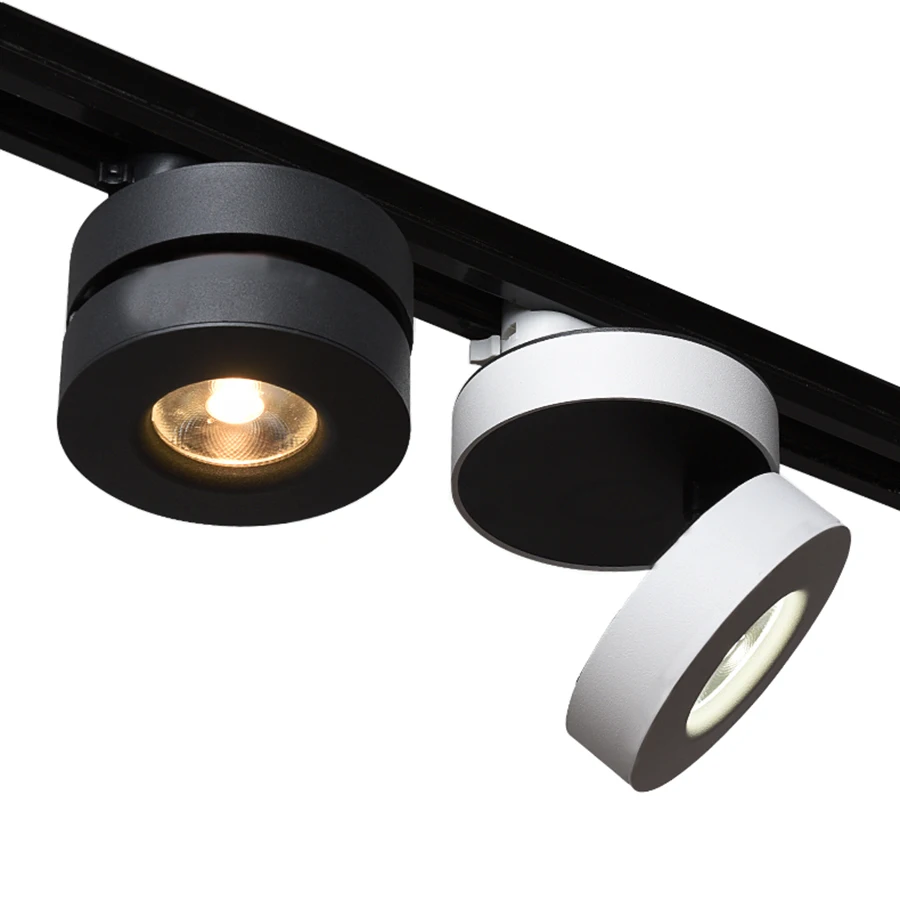 Thrisdar 3 Вт 5 Вт 7 Вт мини COB светодиодный светильник с поворотом на 360 градусов COB рельсовый Точечный светильник для магазина выставочный светильник