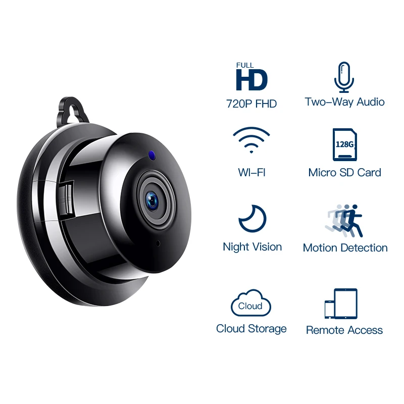  FREDI Home Security MINI WIFI 1080P IP Camera Wireless Small CCTV Surveillance Camera IR Night Visi - 4.00002E+12