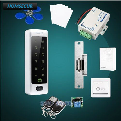 

HOMSECUR Waterproof Anti-Vandal 13.56Mhz IC Metal Access Control System with Touch Keypad