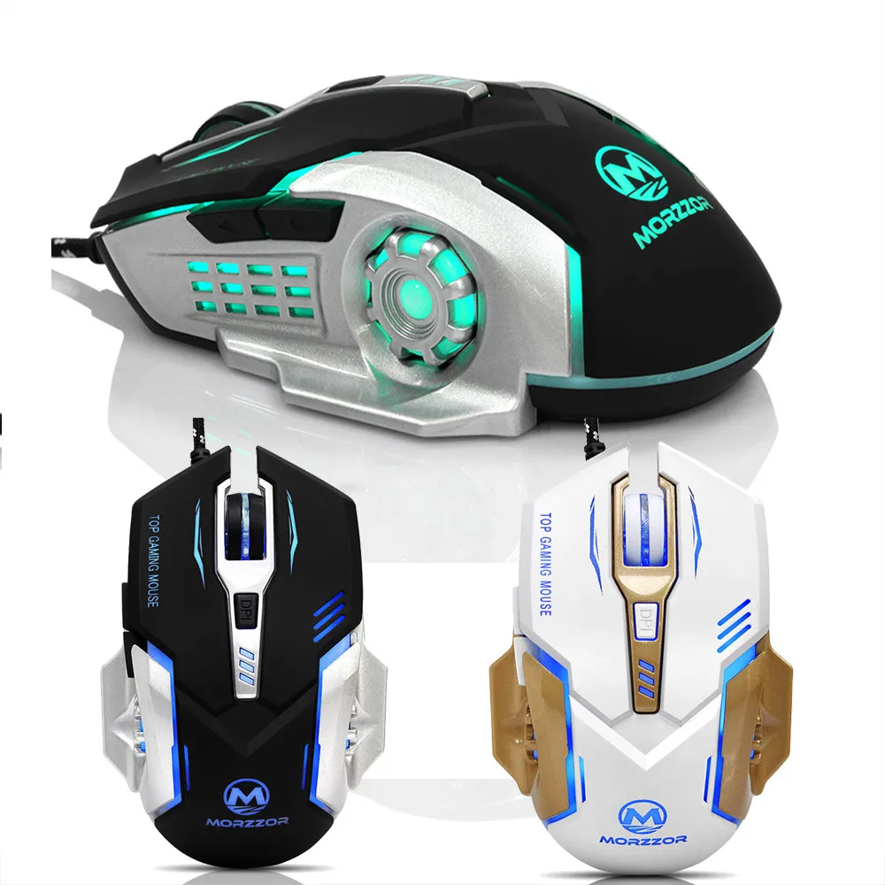 EPULA модная Проводная офисная игровая мышь 3200 dpi 6D кнопки светодиодный Механическая Проводная игровая мышь для ПК ноутбука 7,30