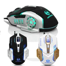 EPULA модная Проводная офисная игровая мышь 3200 dpi 6D кнопки светодиодный Механическая Проводная игровая мышь для ПК ноутбука 7,30