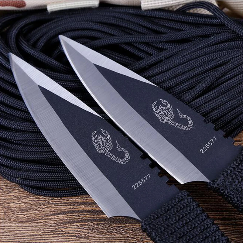 S/M/L [3pcs in one Set ]Tactical Fixed Blade Pocket Knife Survival Outdoor Hunting Camping Knives Knife tools with Sheath