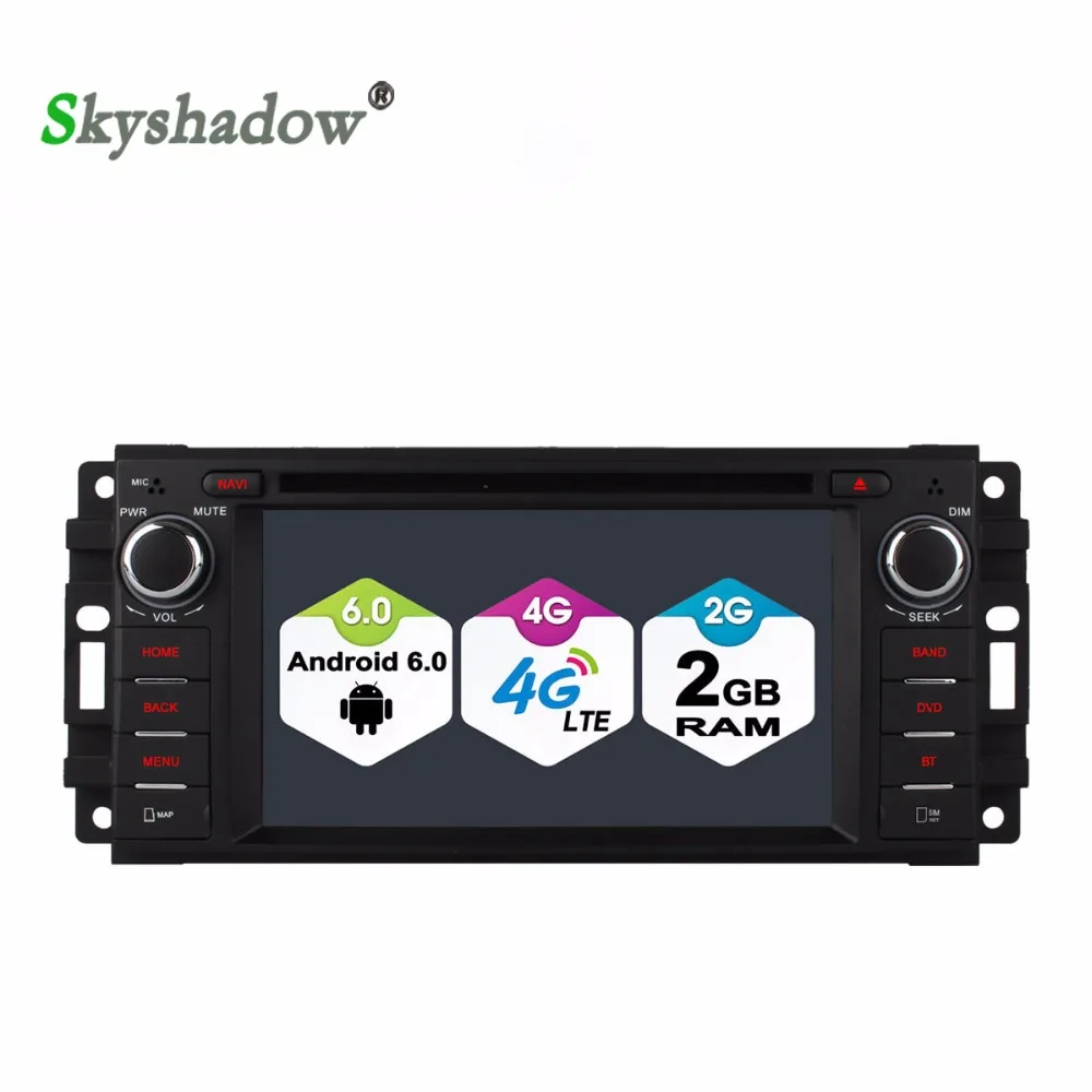 C500 четырехъядерный 2 Гб RAM 4G LTE автомобильный dvd плеер Android 6 0 WIFI BT радио GPS для Jeep