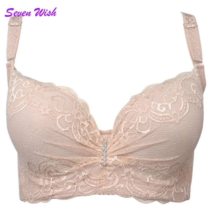 

Large size bra to adjust the adjustment of overseas best-selling models have a comfortable ring 80CDE-95CDE code lace underwear