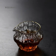 WIZAMONY, японский стиль, ручная работа, золотая линия, стакан для чая, рисунок, ярмарка, кружка, кувшин, чахай, посуда для напитков, чай