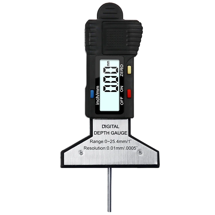 Черный цифровой измеритель глубины протектора 0-25 мм измерительная линейка давление автомобиля Безопасность измерительный инструмент шин монитор электронный