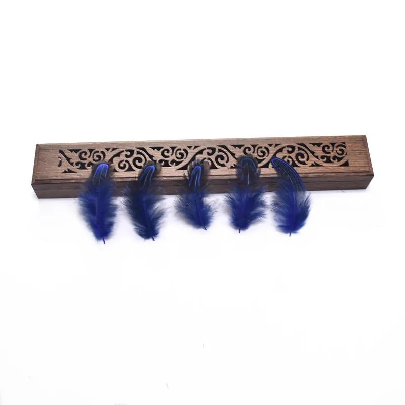 Торговля поделок 4-8 см перья фазана для рукоделия Плюмы DIY Красочные перо материалы ювелирные изделия сценическая маска аксессуары для одежды - Цвет: Royal blue