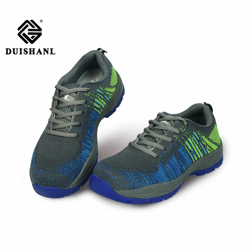 

Four seasons flying woven anti-mite and stab-resistant Mesh breathable and light work shoes Comfortable safety shoes