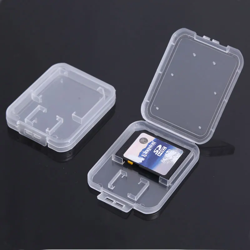 EASYA Memory Card Case for SD TF Cards Plastic Holder Protector Transparent Box Storage-in ...