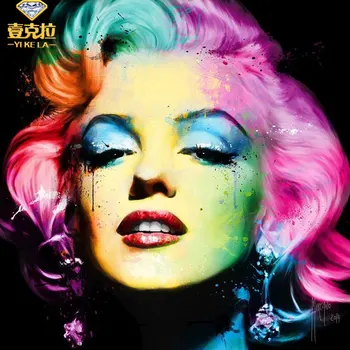 

Diamond Painting Needlework Full Diamond "America Star Marilyn Monroe" Embroidery Cube Decorate Acrylic Gifts