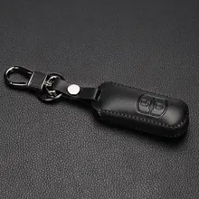 2017 Hot sale genual leather key bag,auto key holder case for Mazda 2 3 5 6 8 MX5 Mazda CX-3 CX-5 CX-7 CX-9 axela 3, 2 buttons