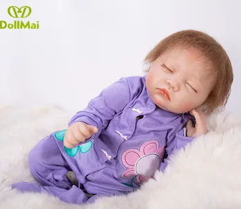 

Cute Reborn Doll PP Cotton Body 50cm Silicone Reborn Baby Dolls Lifelike Newborn Baby Gift Juguetes Babies Toys