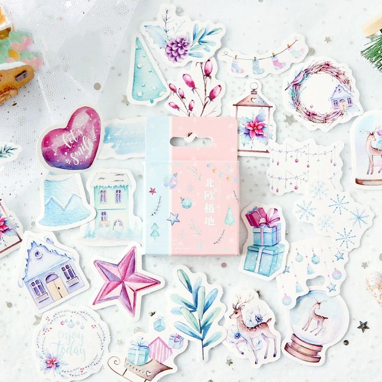 

46PCS/ PACK Kawaii Tree Star Sticker Diary Marker Planner Stationery Stickers Scrapbooking School Supplies Bullet Journal sl1586