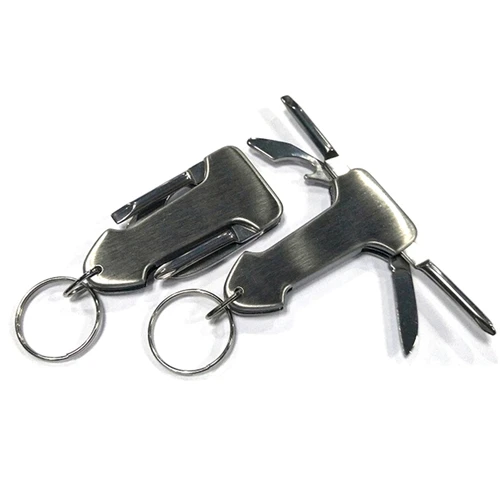 

1PCS High Quality 4 in 1 Stainless Steel EDC Outdoor Multi Pocket Useful Utili Key Tool Folding Knife