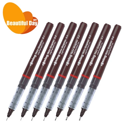 

Germany Rotring Micron Pen Waterproof And Fade Proof Fine Lines Black Sketch Marker Pen for Manga Drawing Comic