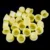 1000 pcs 13*11mm Amarelo Plástico Tatuagem Cups Tinta Para Tatuagem Permanente da Sobrancelha da Composição Makeup Pigment Caps Recipiente