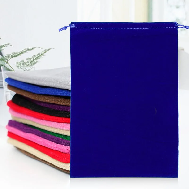 

10pcs/Lot Big Size Velvet Bag Drawstring Pouches Jewelry Bags Gift Package For Party Holiday Wedding Anniversary Wholesale