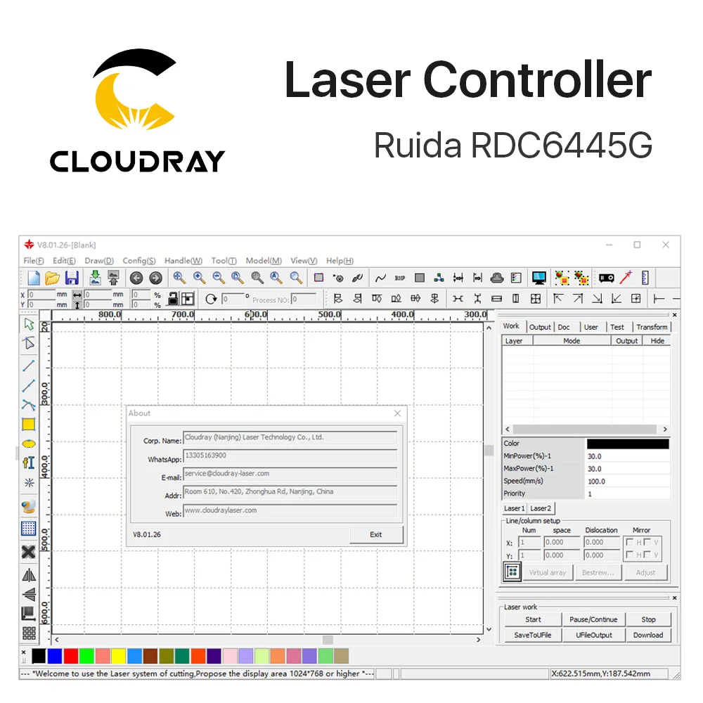 Goede Ruida RDC6445 RDC6445G Controller Voor Co2 Lasergravure Snijmachine Upgrade RDC6442 RDC6442G