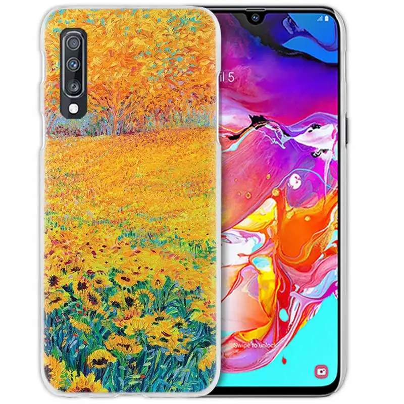 Чехол для samsung Galaxy A50 A70 A20e A40 A30 A20 A10 A8 A6 Plus A9 A7 жесткий прозрачный чехол для телефона - Цвет: 05