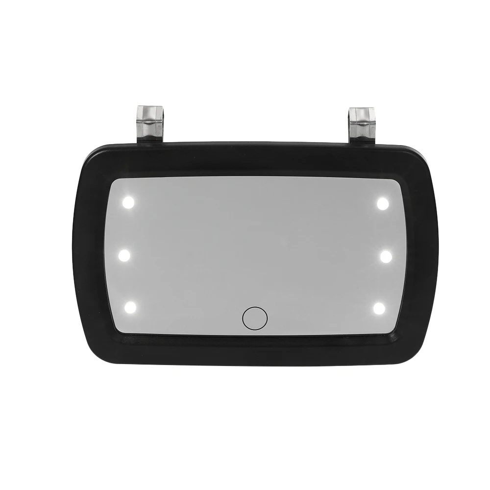Универсальный автомобильный солнцезащитный зеркальные защитные очки для макияжа солнечное-теневое покрытие косметическое зеркало туалетное зеркало автомобиля зеркало для макияжа с шестью светодиодный свет