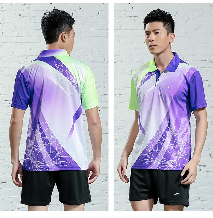 Модные футболки летняя быстросохнущая серая дышащая рубашка для бадминтона для мужчин и женщин, теннисная команда, подходящая под заказ