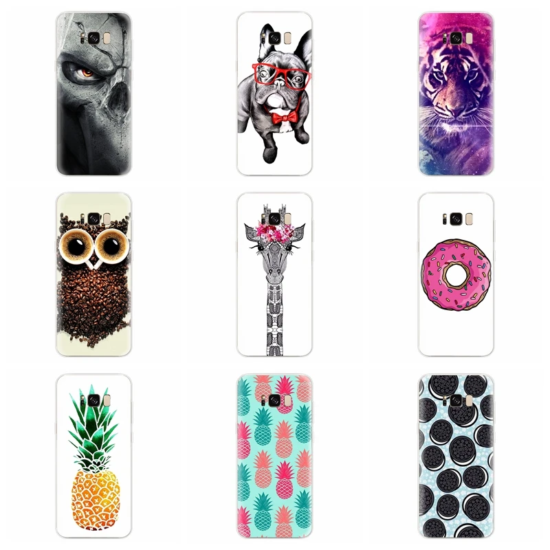 Soft Case For Samsung Galaxy A8 A30 A50 2016 2017 2018 J3 J4 J5 J6 J7 Silicone Cover pineapple Funda Q005 |