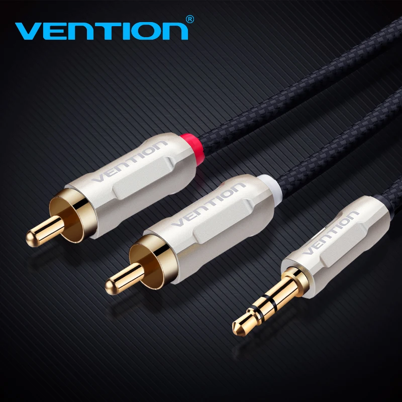 

Vention RCA Cable 3.5mm to 2RCA Audio Cable RCA 3.5 Jack RCA Aux Cable for Amplifier DVD TV Mixer Home Theater Speaker Wire