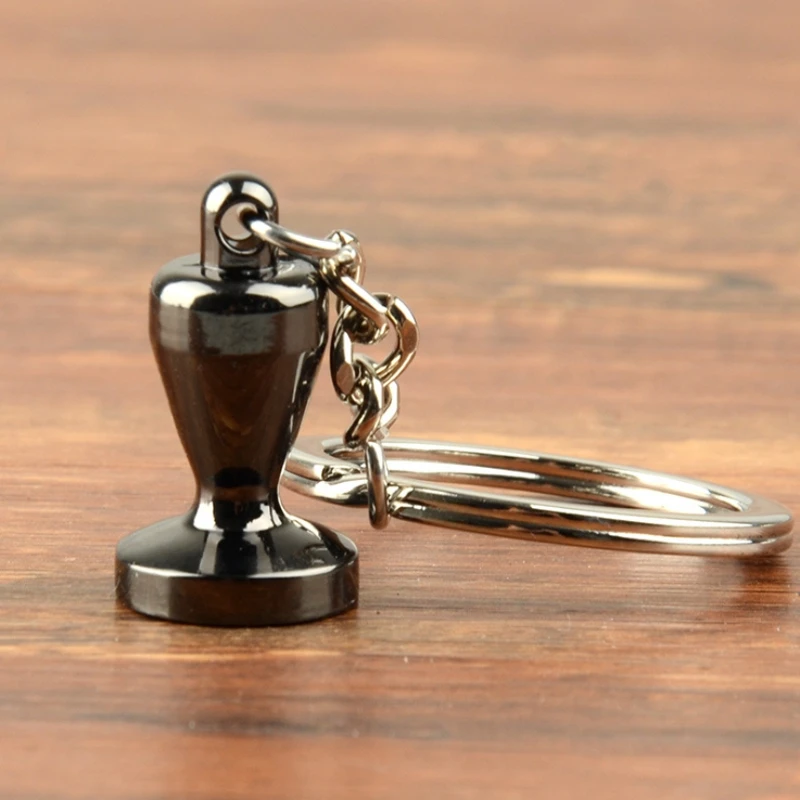 Coffee Tamper Handle Keychain Portable Zinc Alloy Keyring Coffeeware Tools Promotion Espresso Coffee Accessories Barista Gifts Coffee Tamper Handle Keychain Portable Zinc Alloy Keyring Coffeeware Tools Promotion Espresso Coffee Accessories Barista Gifts